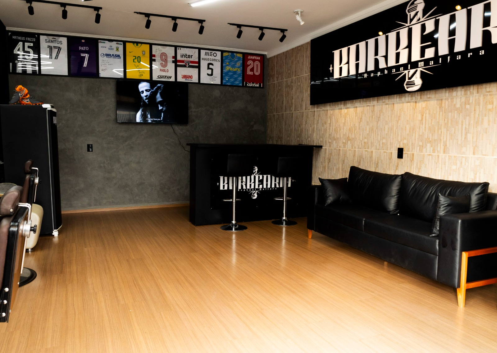 Foto especial na Barbearia Raphael Malfara